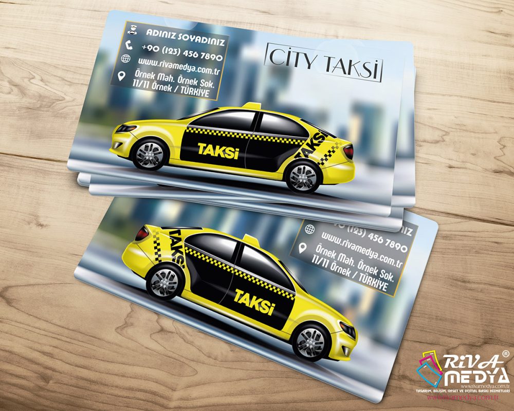 City Taksi Kartvizit - Hazır Kartvizit Tasarımı