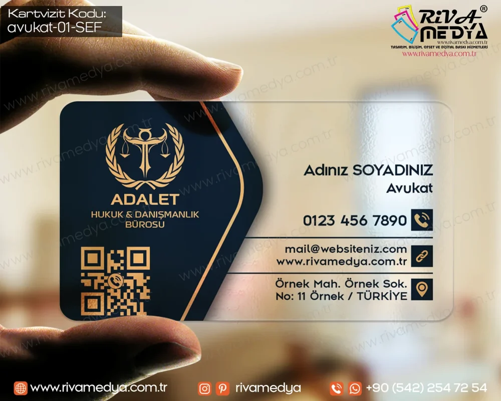 Avukat, Avukatlık Bürosu, Avukatlık ve Hukuk Bürosu, Hukuk ve Danışmanlık Bürosu, Arabulucu için özel tasarlanan Avukat Premium Altın Şeffaf Kartvizit örneğini piyasaya göre en rekabetçi fiyatlarla sunuyor, en hızlı şekilde üretiyor ve ulaştırıyoruz!
